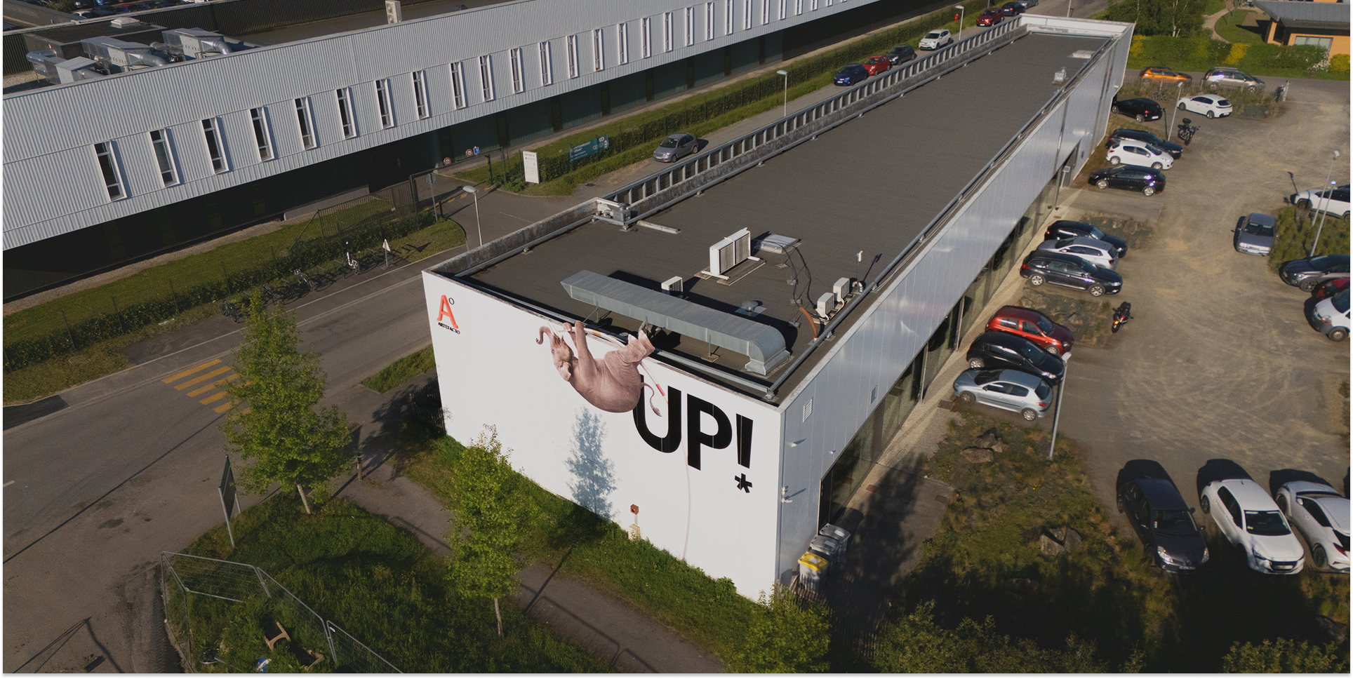 Photo drone bâtiment Artefacto
